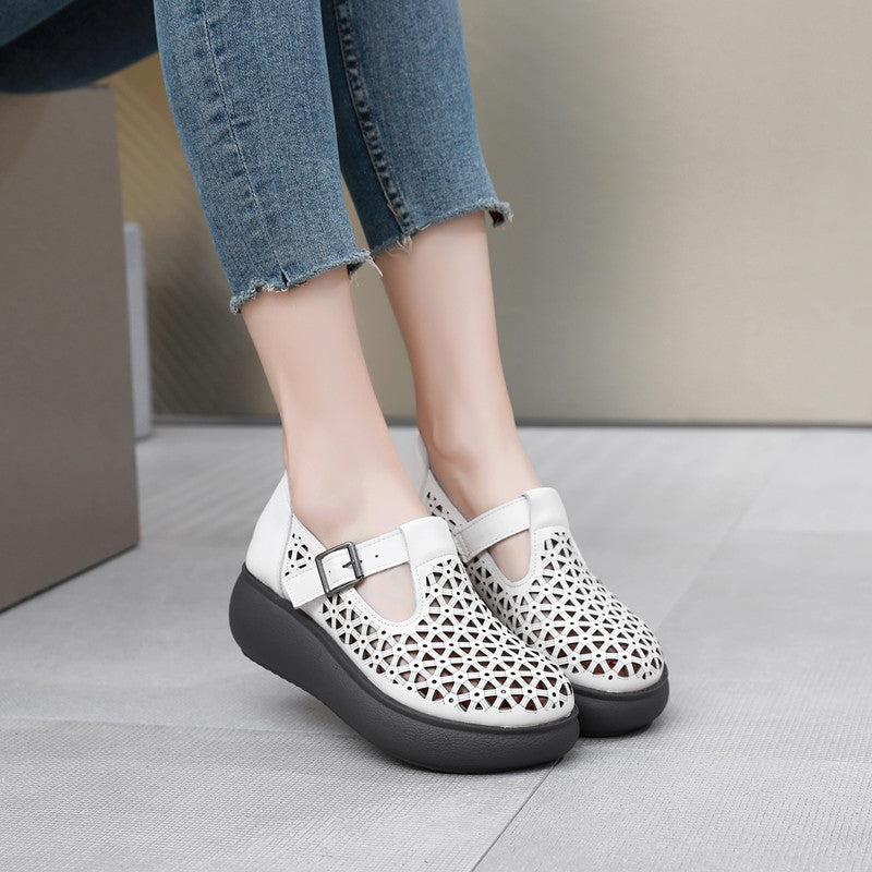 Women's Style Genuine Platform Mom Plus Size Casual Shoes