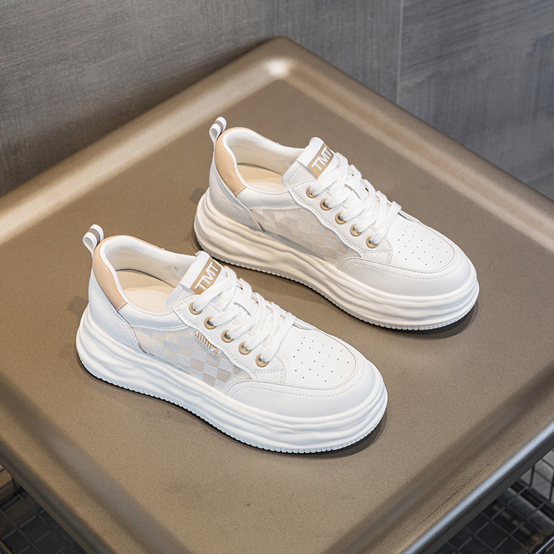 Women's Mesh Breathable White Summer Thin Platform Women's Casual Shoes