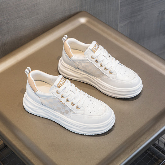 Women's Mesh Breathable White Summer Thin Platform Women's Casual Shoes