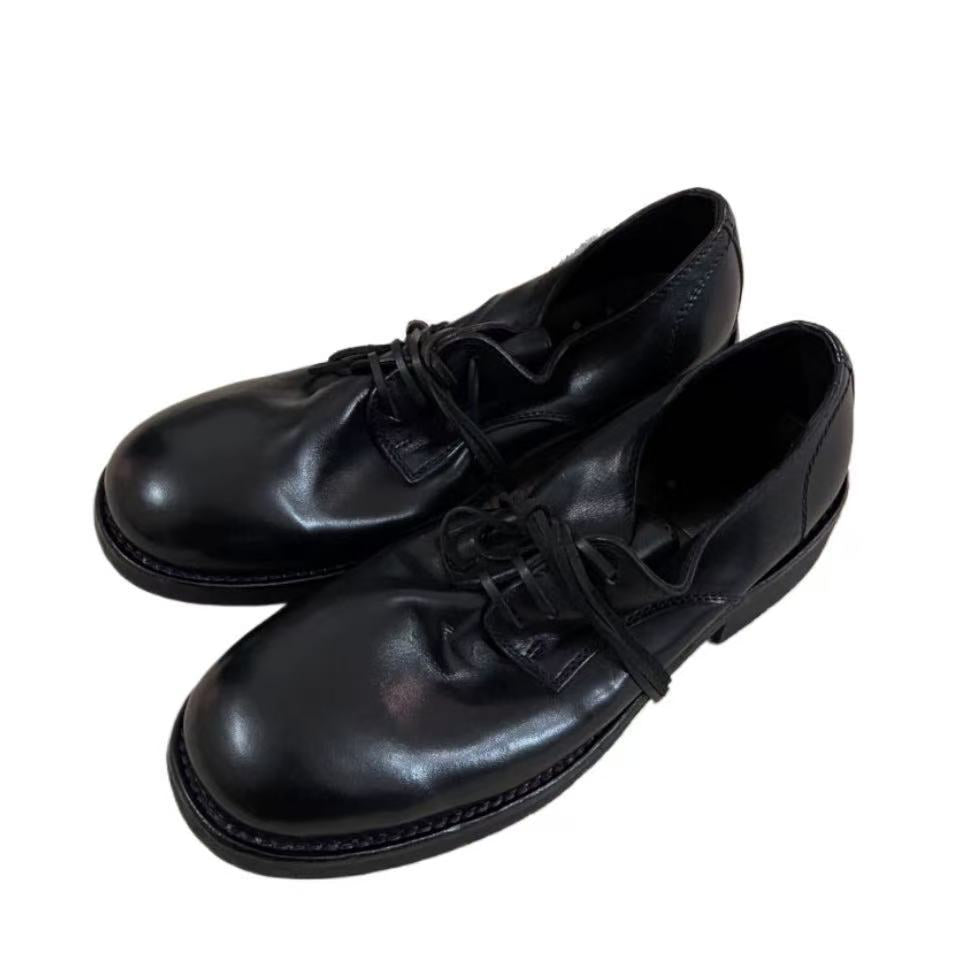 Men's Commuter Derby Washed Calf Old-fashioned For Men's Business Leather Shoes