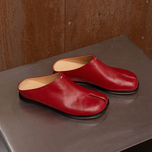 Women's Chunky Low Fashion Split Toe Trotter Women's Shoes
