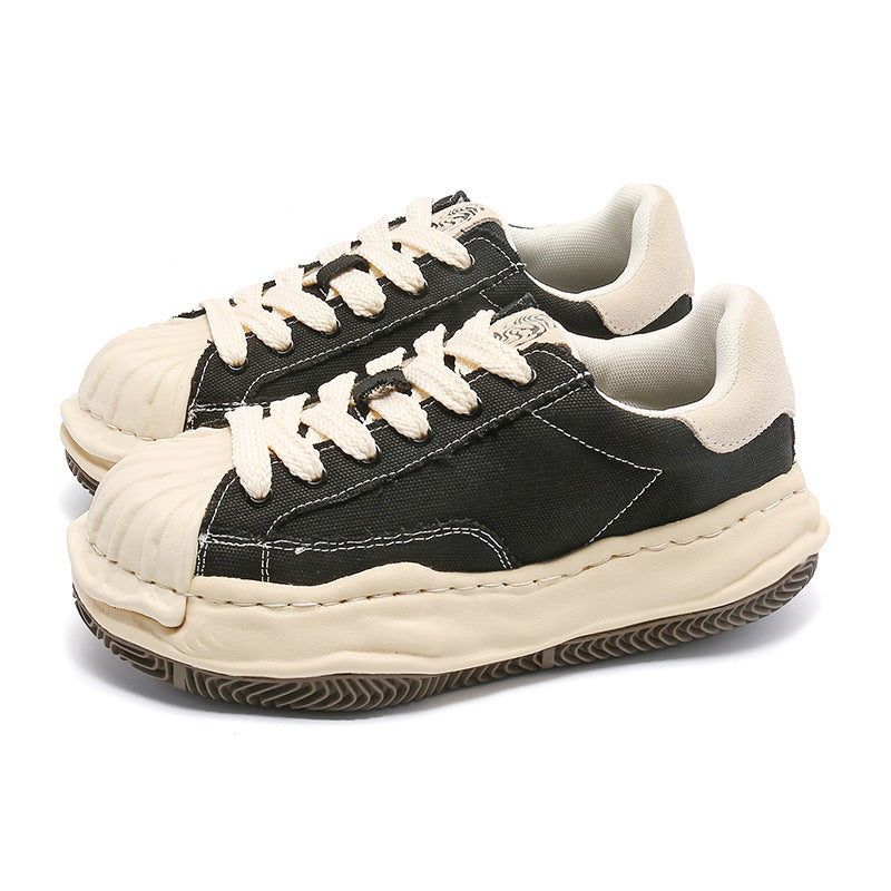Women's & Men's Retro Shell Toe Dissoed Summer Breathable Men's Board Shoes