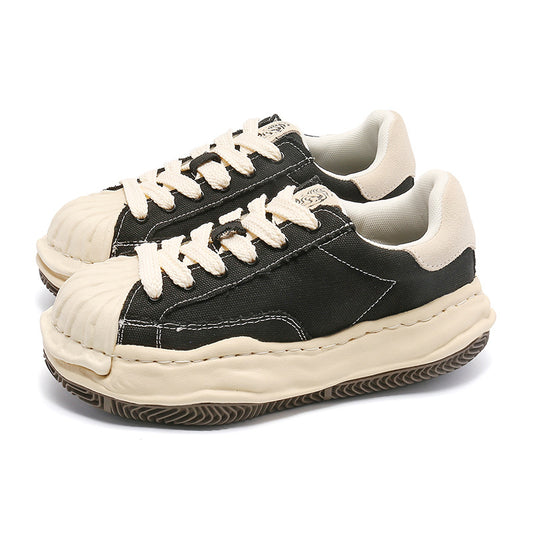 Women's & Men's Retro Shell Toe Dissoed Summer Breathable Men's Board Shoes