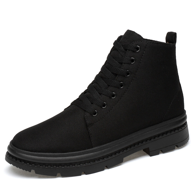 Men's Invisible Height Increasing Insole Korean Cotton Men's Canvas Shoes