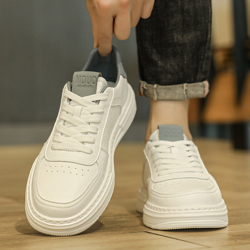 Men's Winter Breathable Low Top Height Increasing Fashionable Sneakers