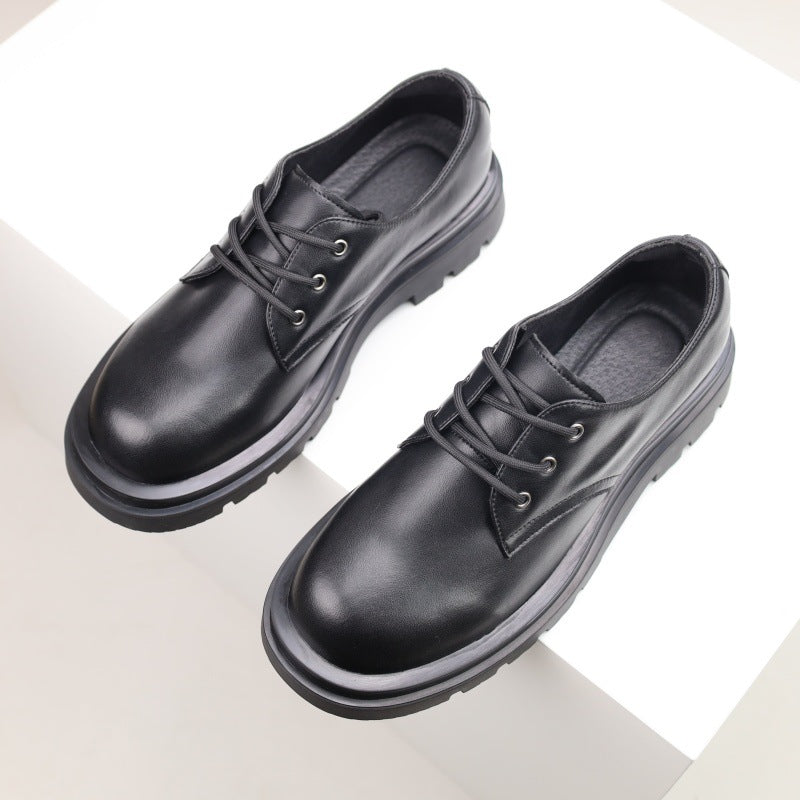 Men's Derby Genuine Martin Simple Platform Extra Men's Shoes