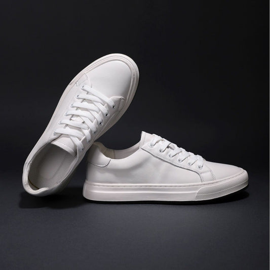 Men's Versatile Fashion Low Top White Trendy Comfortable Sneakers