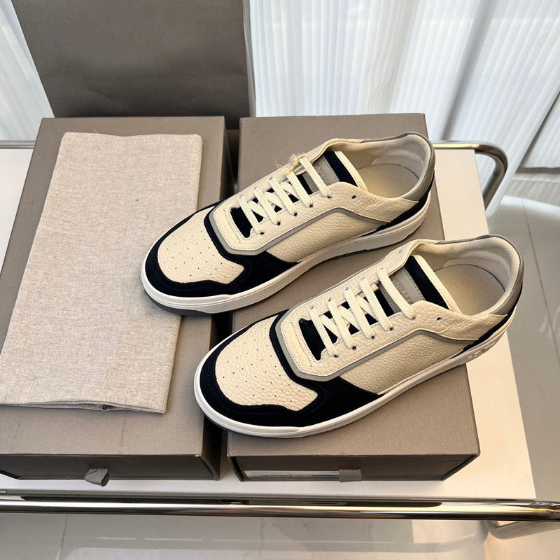 Men's Leisure Breathable Sports Color Matching Fashion Men's Board Shoes
