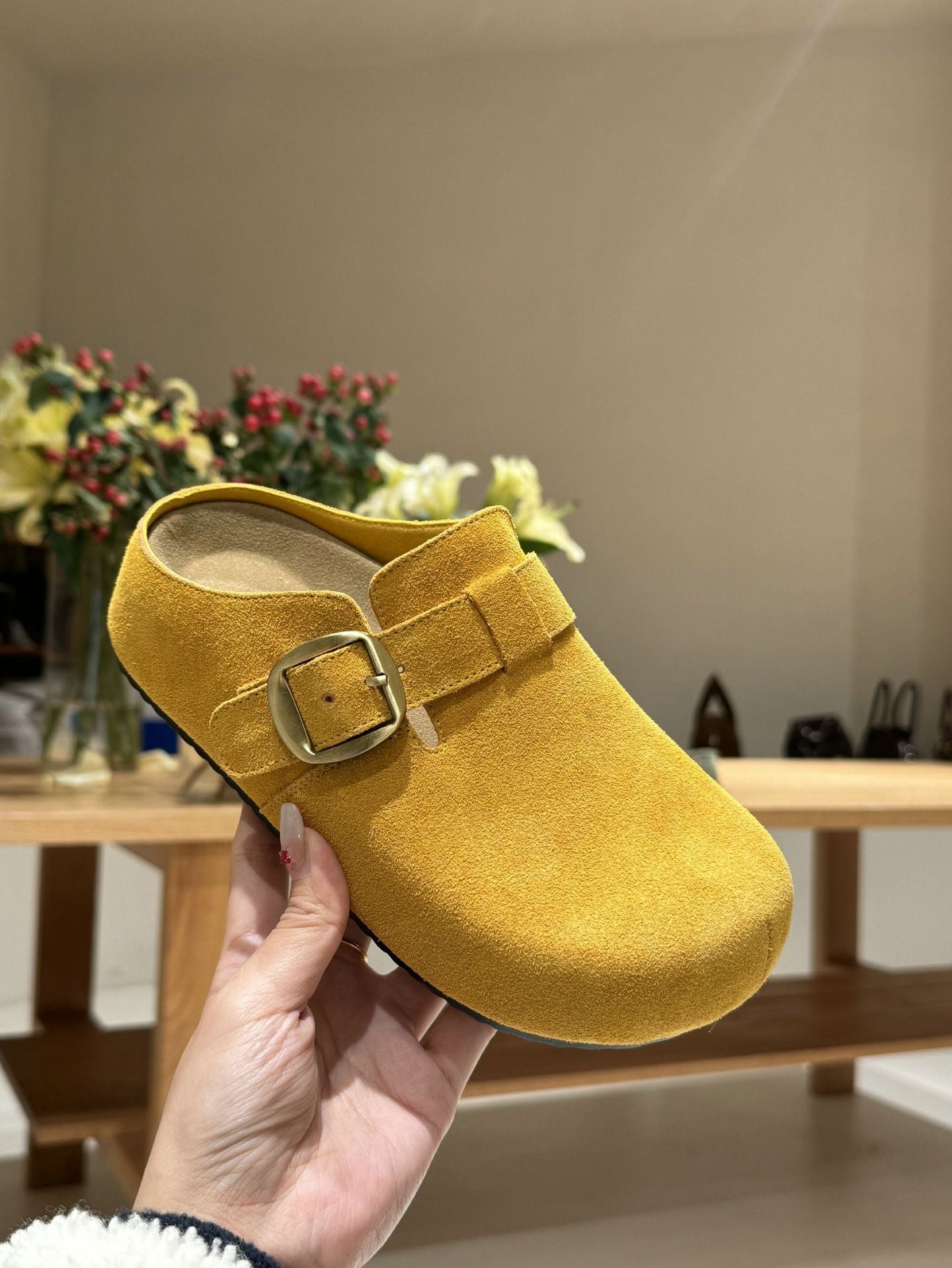 Women's Insole Genuine Spring Retro Platform Slip-on Outer Wear Feeling Casual Shoes