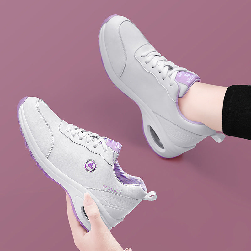 Women's Soft Bottom Platform White Spring Fitness Women's Shoes