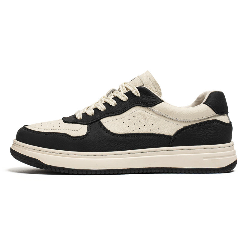 Men's Layer Cowhide High Quality Genuine Trendy Fashion Men's Board Shoes