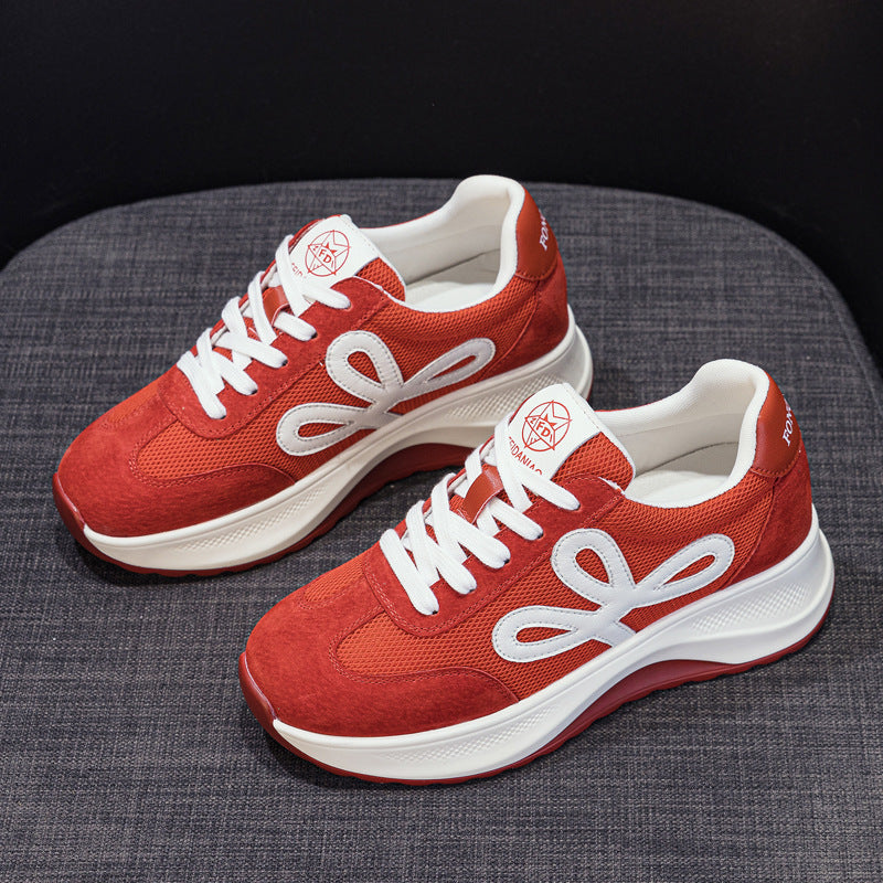 Women's Thick Bottom Height Increasing Insole Dad Breathable Casual Shoes