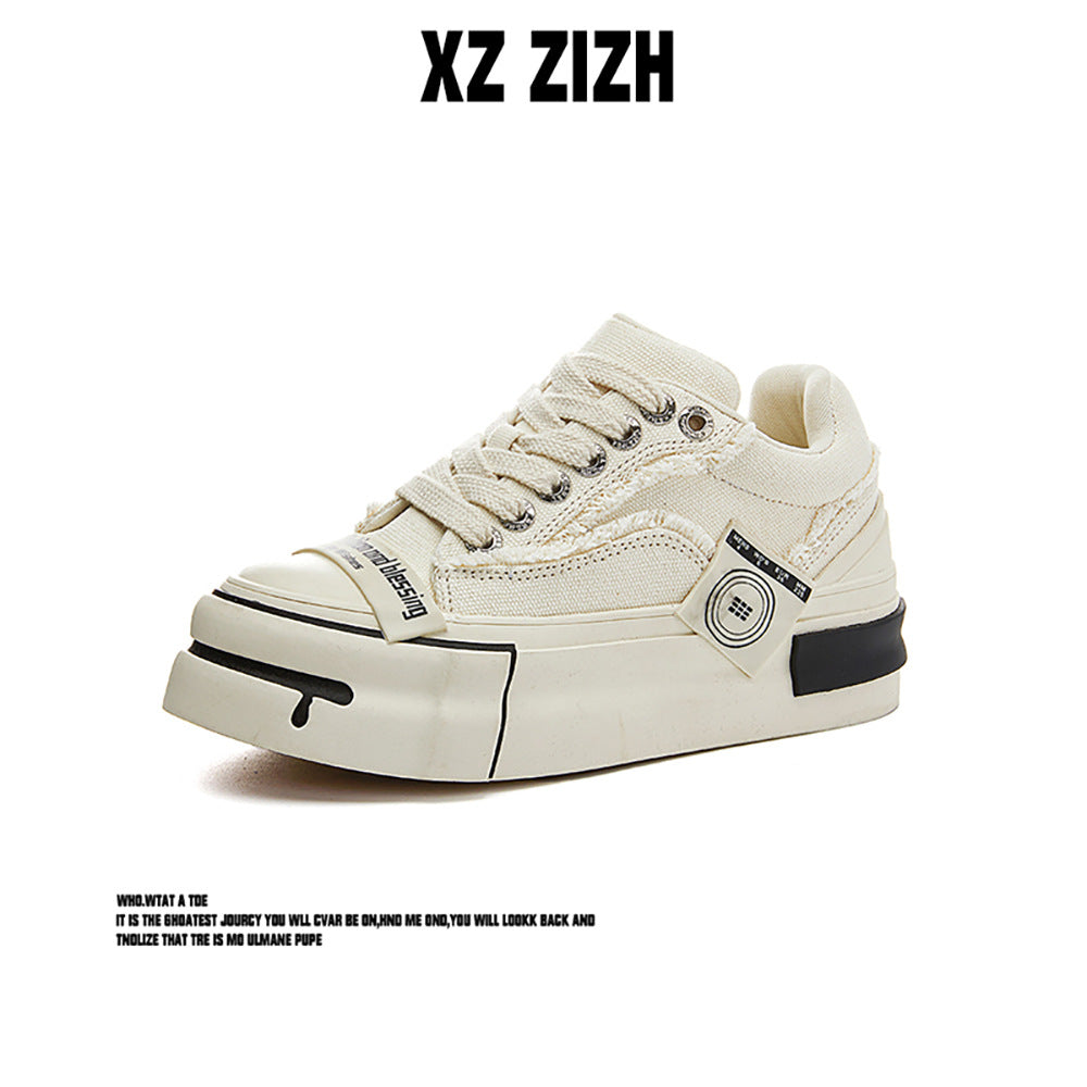 Women's & Men's Beggar Platform Height Increasing Canvas Shoes