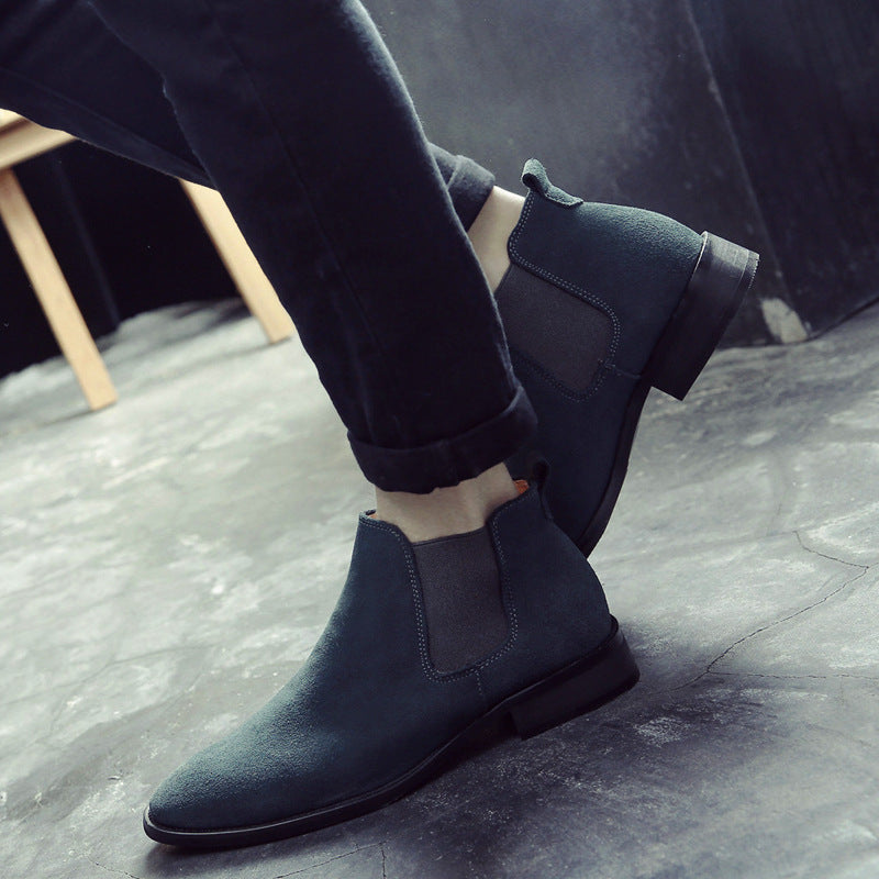 Men's Plus Size Ankle Tide Smoke Pipe British Boots