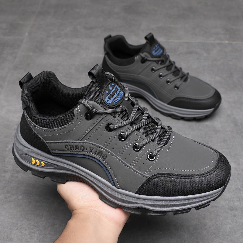 Men's Single Cotton Hiking Labor Protection Waterproof Casual Shoes