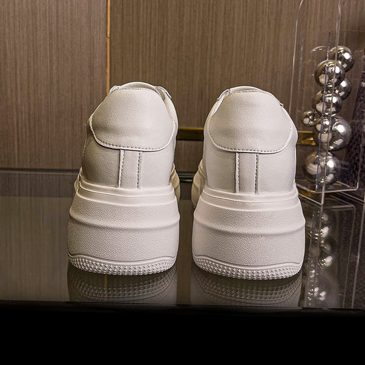 Women's White Autumn Sports Leisure Platform Board Women's Casual Shoes