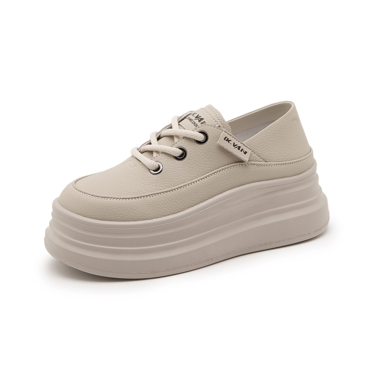 Women's Hot Autumn Height Increasing Insole White Casual Shoes