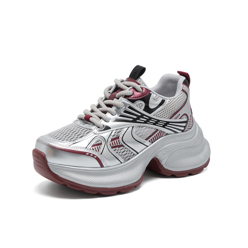 Women's Height Increasing Insole Polyurethane Dad Fried Street Sneakers