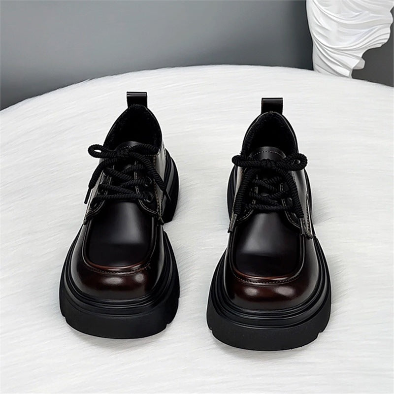 Women's Genuine Platform British Style College Small Women's Fashion Shoes