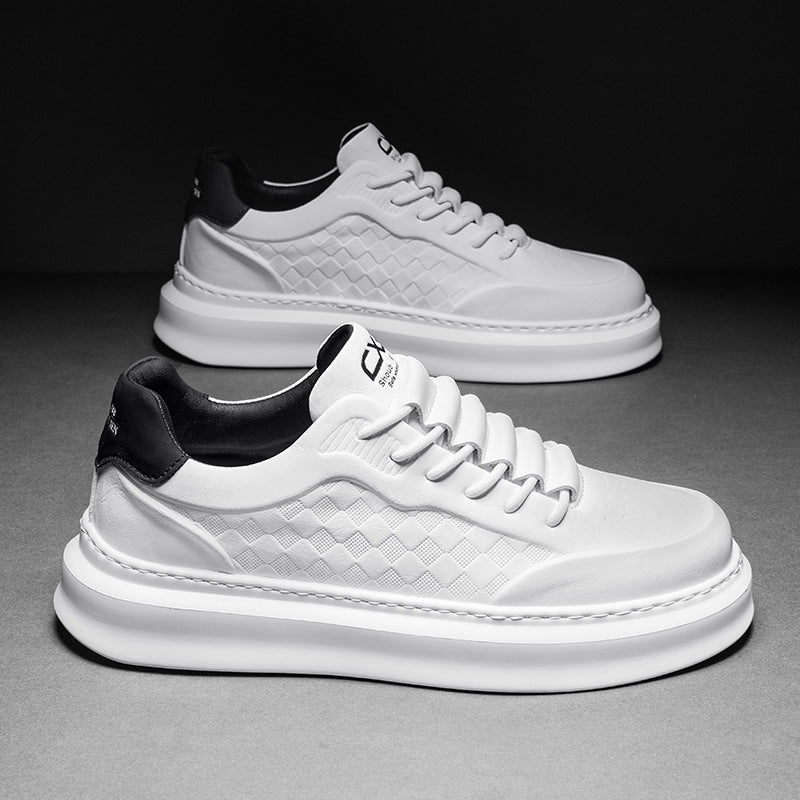 Men's Daily Versatile Skateboard Platform Sports High Sneakers