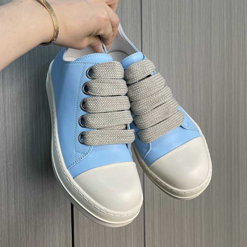 Men's Thick Shoelace Breathable Sole Height Increasing Men's Board Shoes
