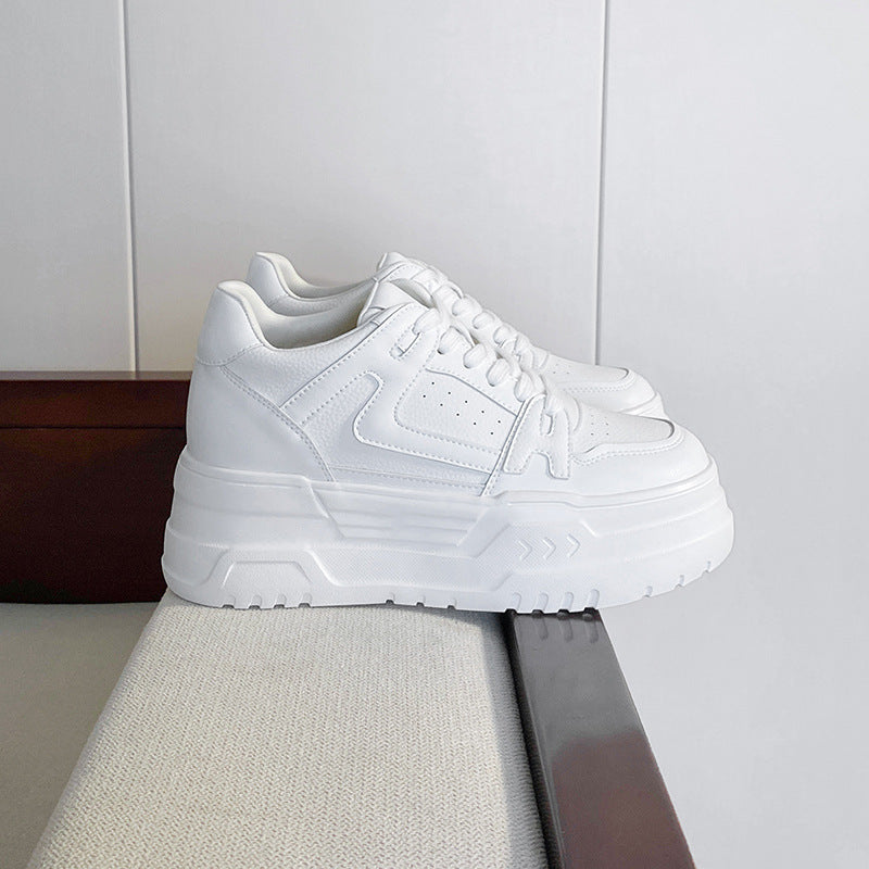 Women's Thick Bottom Hidden White Breathable Sports Small Women's Casual Shoes