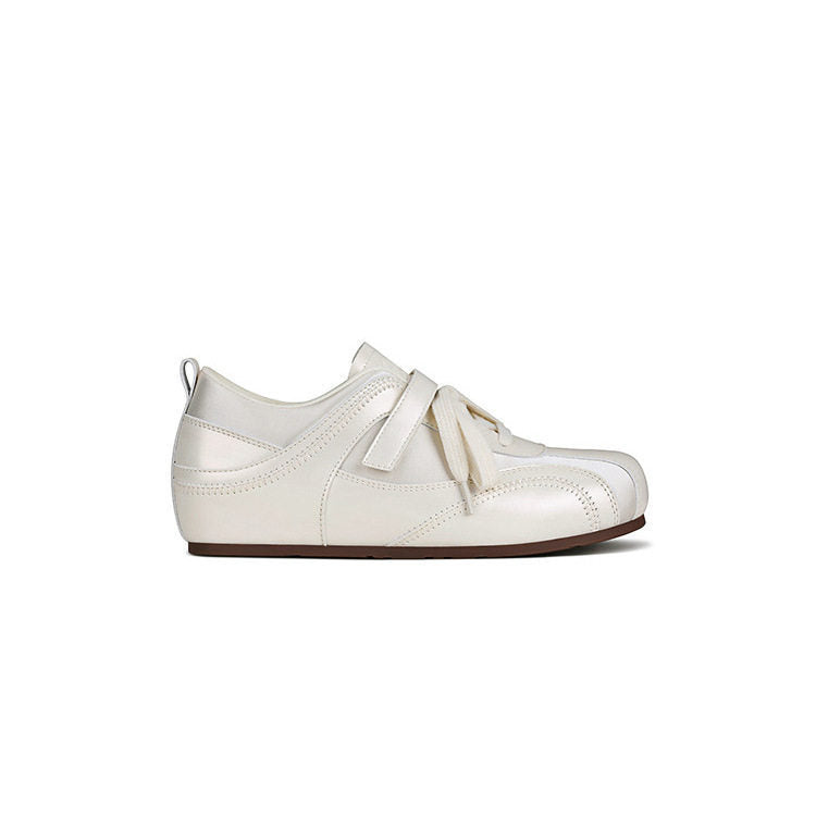 Height Increasing Trainee Moral Training Pearl Bow Ballet Women's Sports Shoes