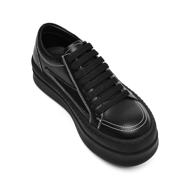 Women's & Men's Platform Plus Surface Inverted Triangle Low Top Hight Sneakers