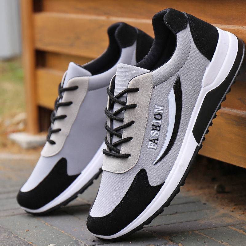 Men's Breathable Platform Korean Style Trendy Plus Sneakers