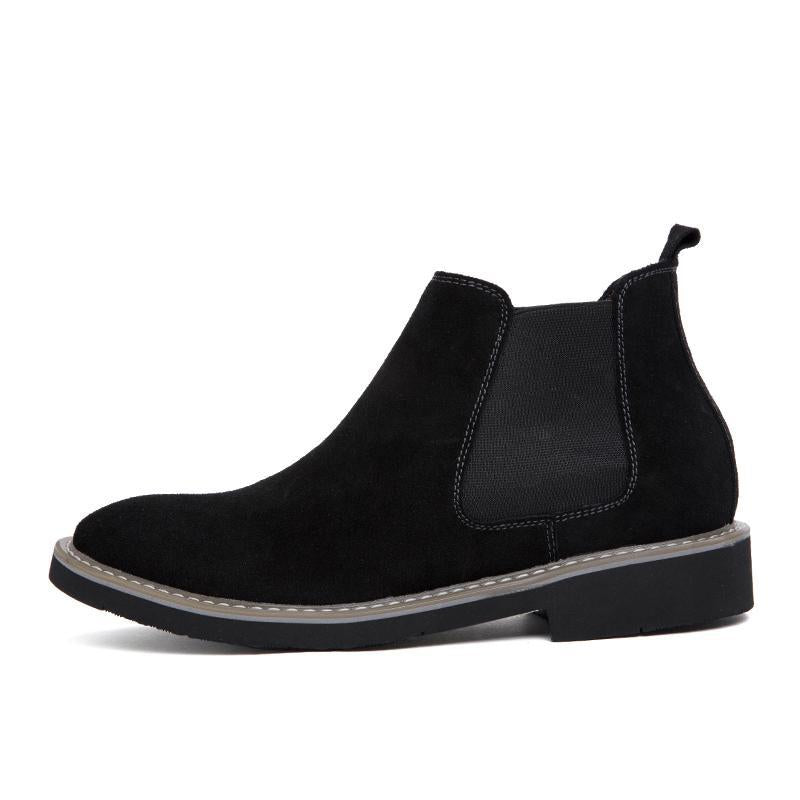 Men's Plus Size Height Increasing Insole Chelsea Boots