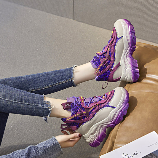 Women's Height Increasing Insole Dad Small Sports Casual Shoes