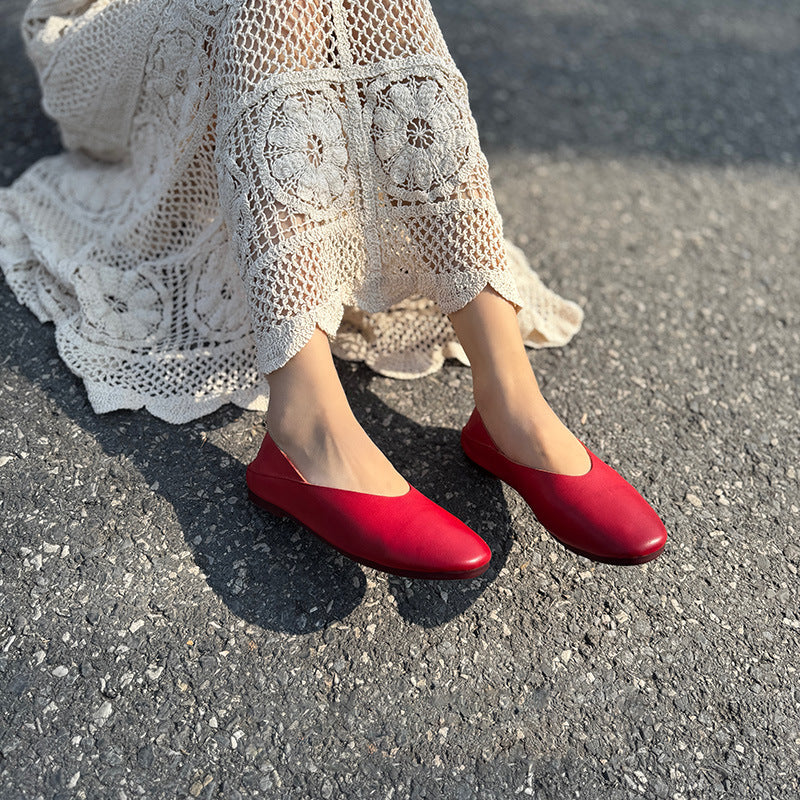 Women's Spring Genuine Summer Flat Temperament Wild Women's Fashion Shoes
