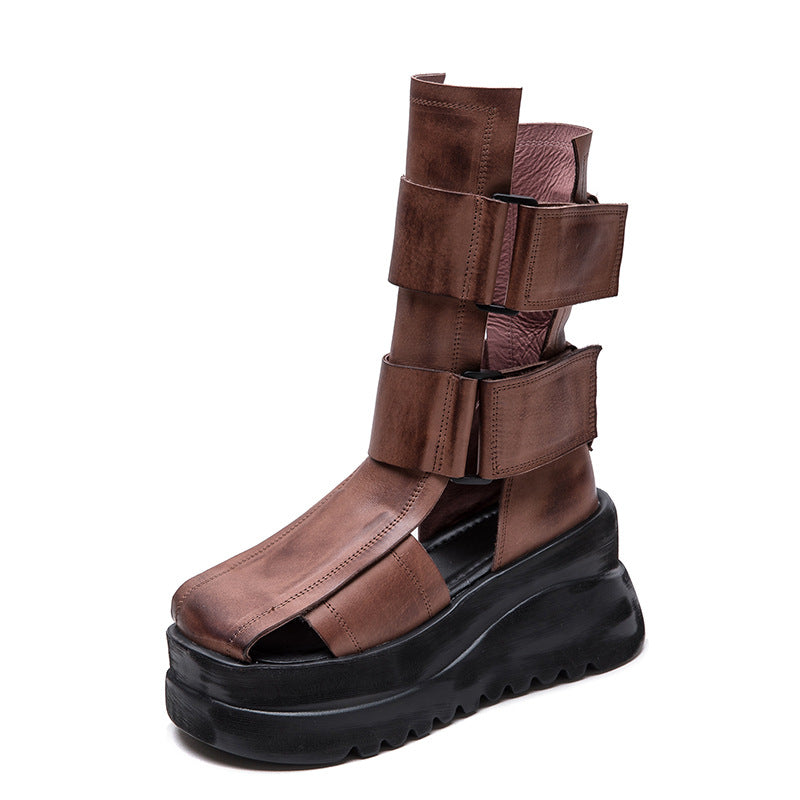 Women's Suddenly Increased British Style Roman Fashion Platform Sandals