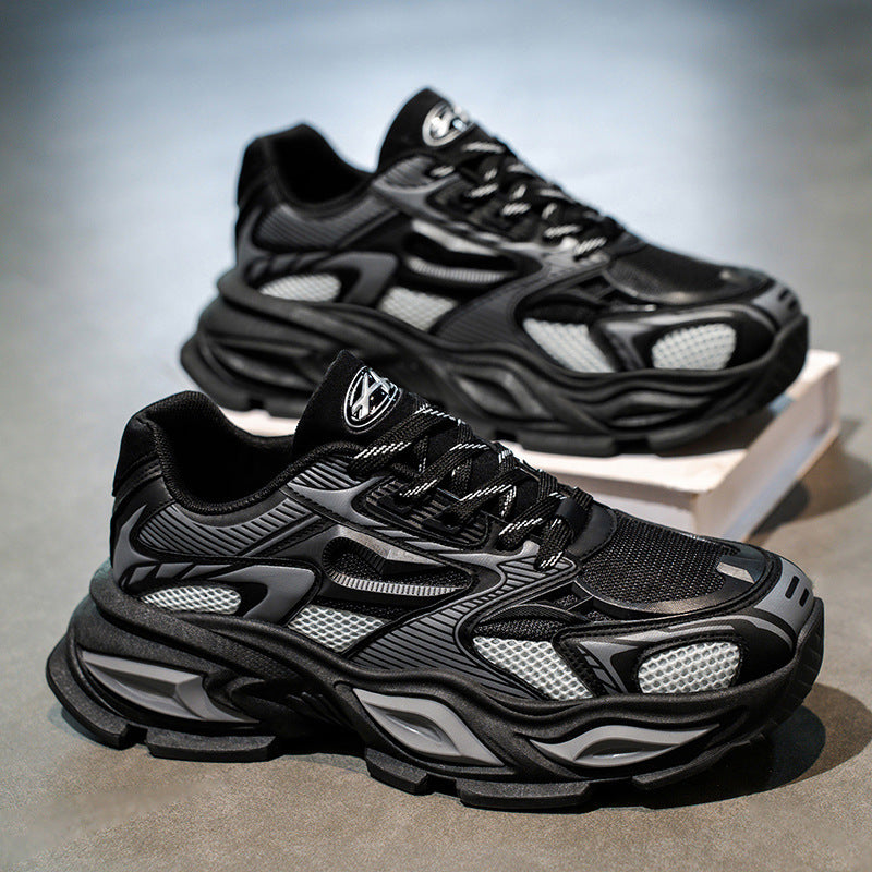 Men's Autumn Breathable Trendy Platform Height Increasing Running Men's Shoes