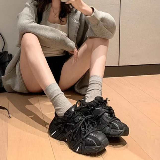 Dad Female School Retro Comfortable Soft Sneakers