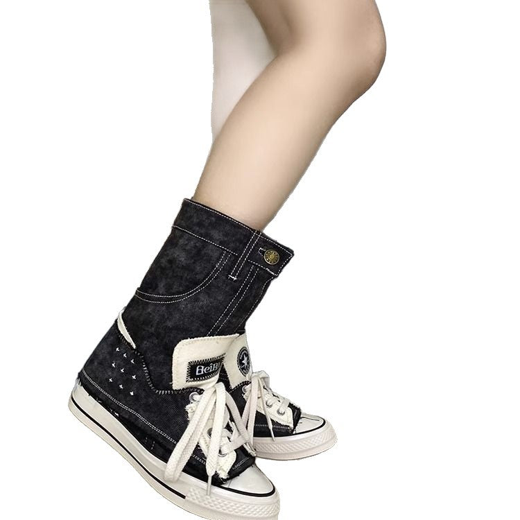 Women's Summer Thin Height Increasing Insole Comfortable Sweet Cool Women's Canvas Shoes