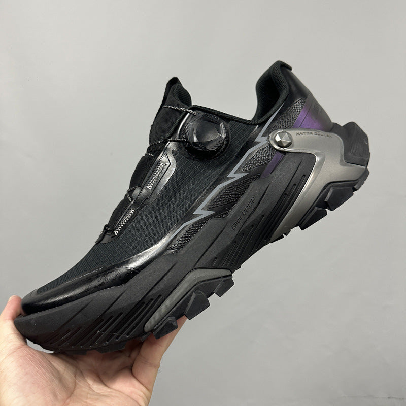 Men's Side Rotating Button Soft Bottom Trekking Lightweight Men's Sports Shoes