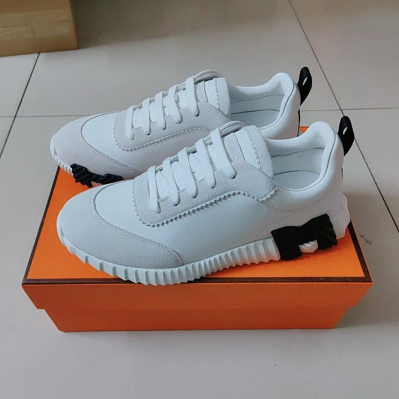 Low-cut Sports Frosted Stitching Mesh British Youth Casual Shoes