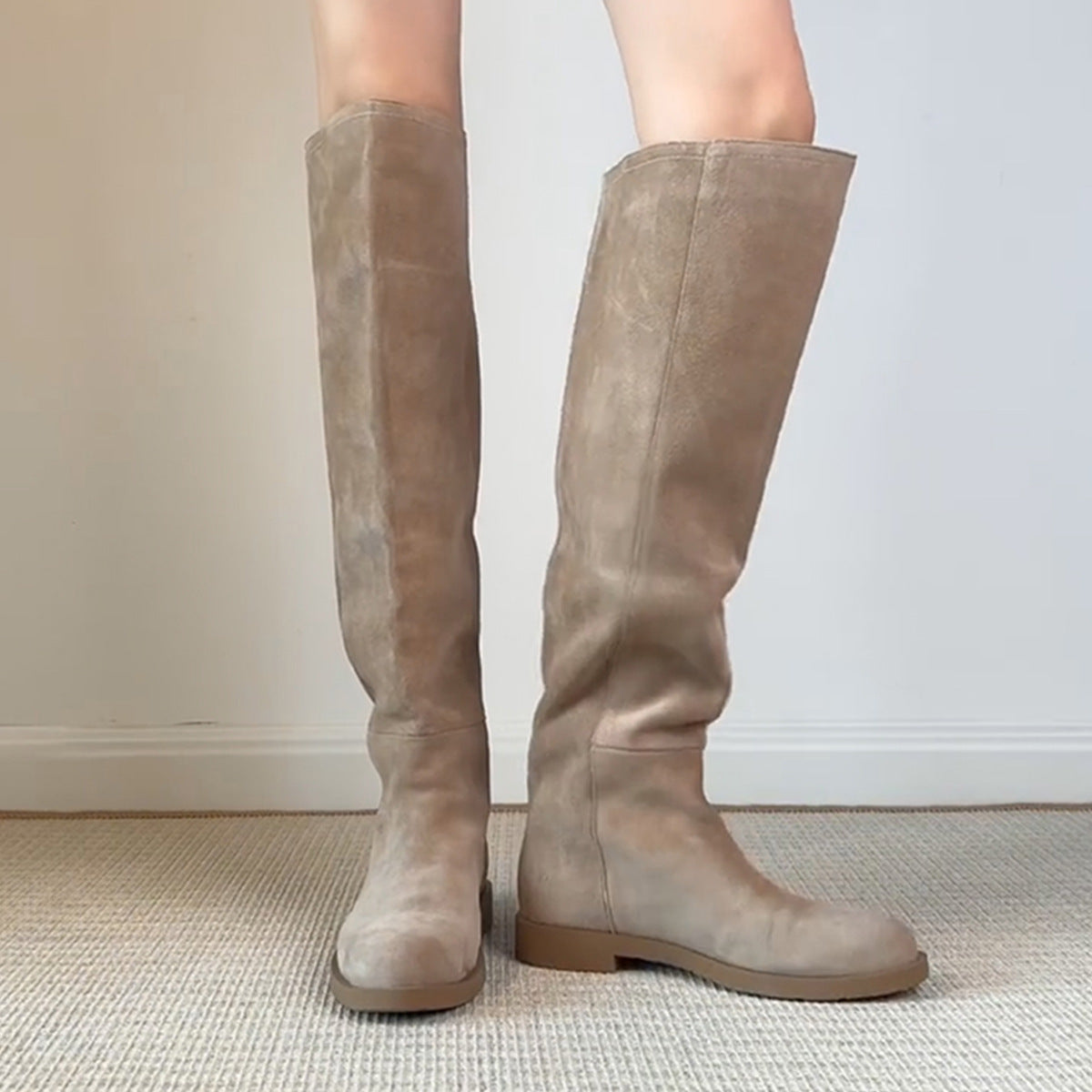 Women's The Knee Tall Knight Matte Wide Heels