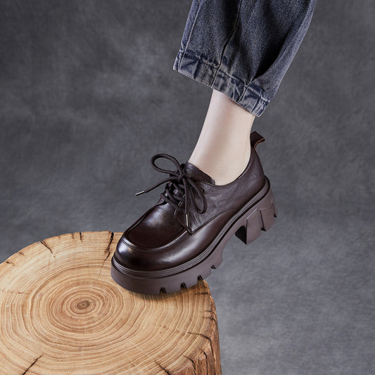 Women's Height Increasing British Style Light Luxury Casual Shoes