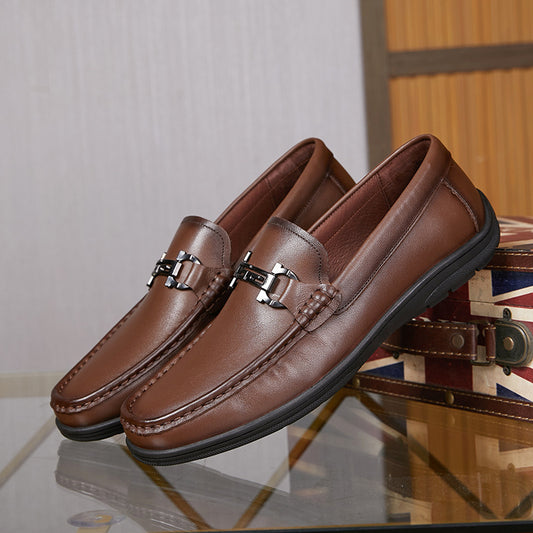 Men's Bottom Slip On Comfortable Peas Flat Casual Shoes