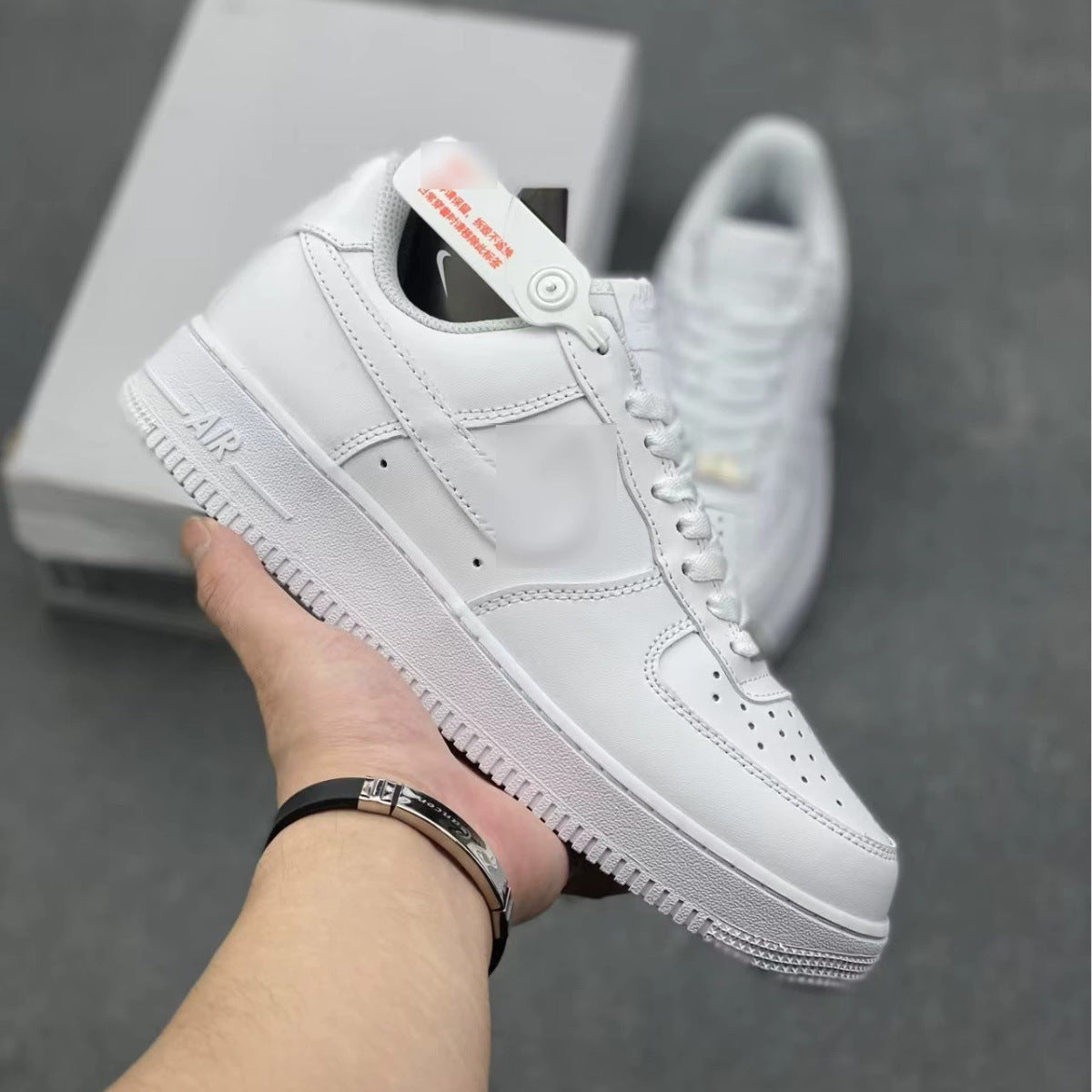 Women's & Men's Sports Pure White Four Trendy Sneakers