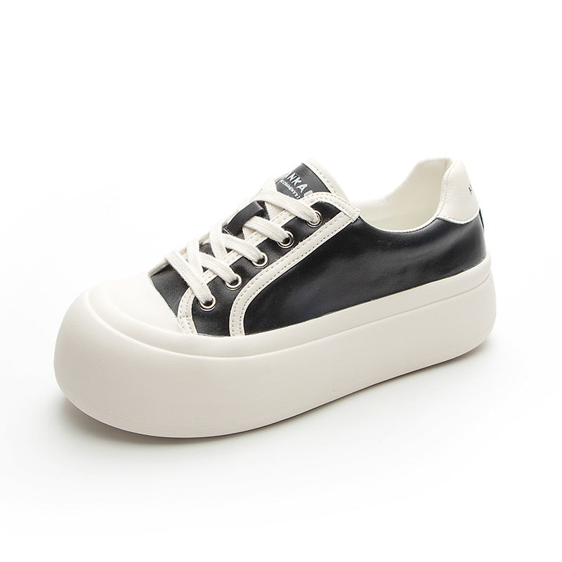 Women's Fashion Round Head Thick Bottom Height Increasing Insole Bread Sports Women's Casual Shoes