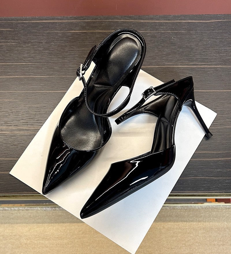 Women's Autumn Diamond Band Stiletto Adult Lady Like Woman Refined Outdoor High Heeled Sandals