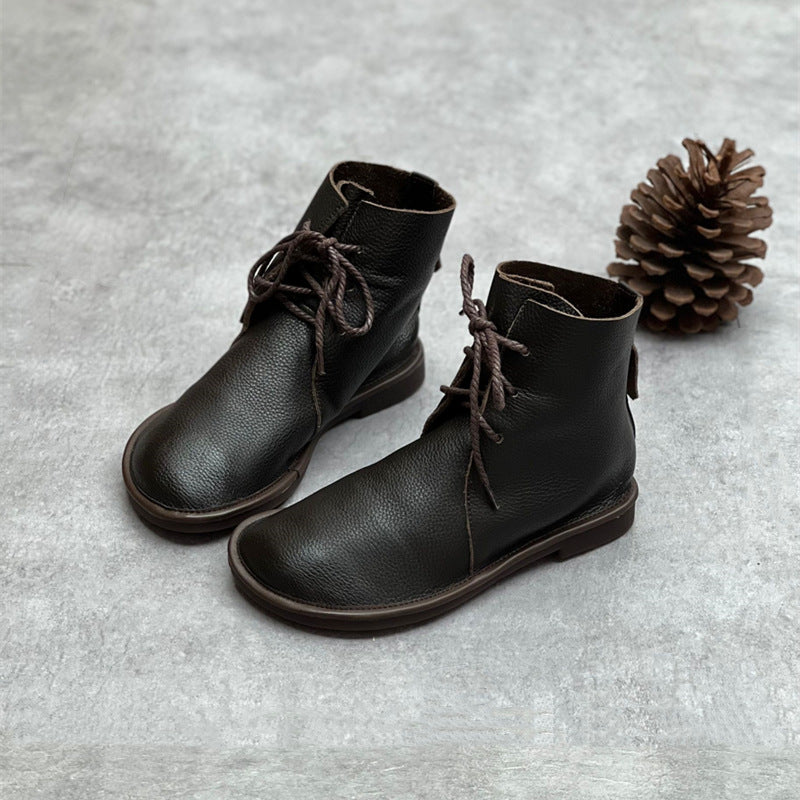 Women's Martin Round Toe British Style Chelsea Boots