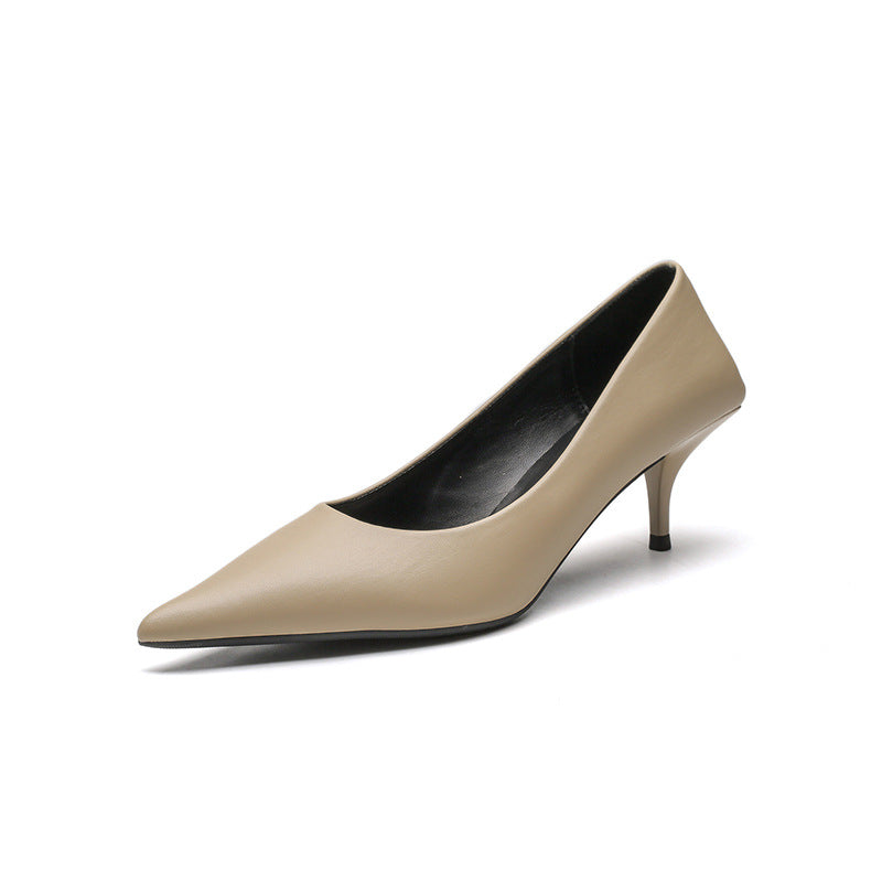 Women's Stiletto Pointed Toe Shallow Mouth Design Women's Fashion Shoes