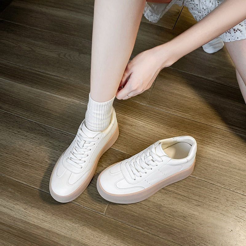 Women's Platform White Autumn German Training Simple Women's Casual Shoes