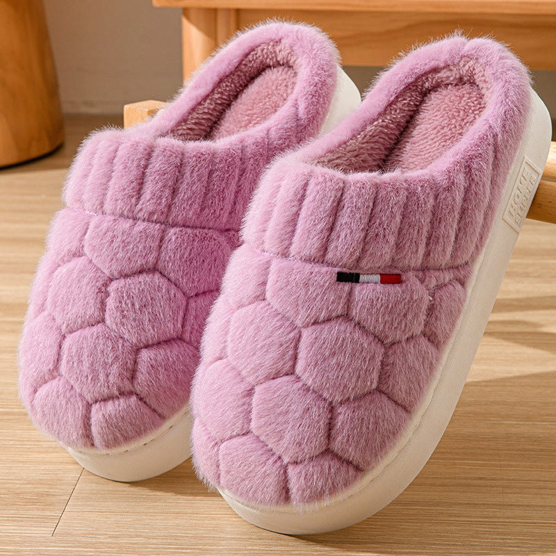 Women's & Men's Cotton Winter Indoor Home Warm Fluffy Sandals