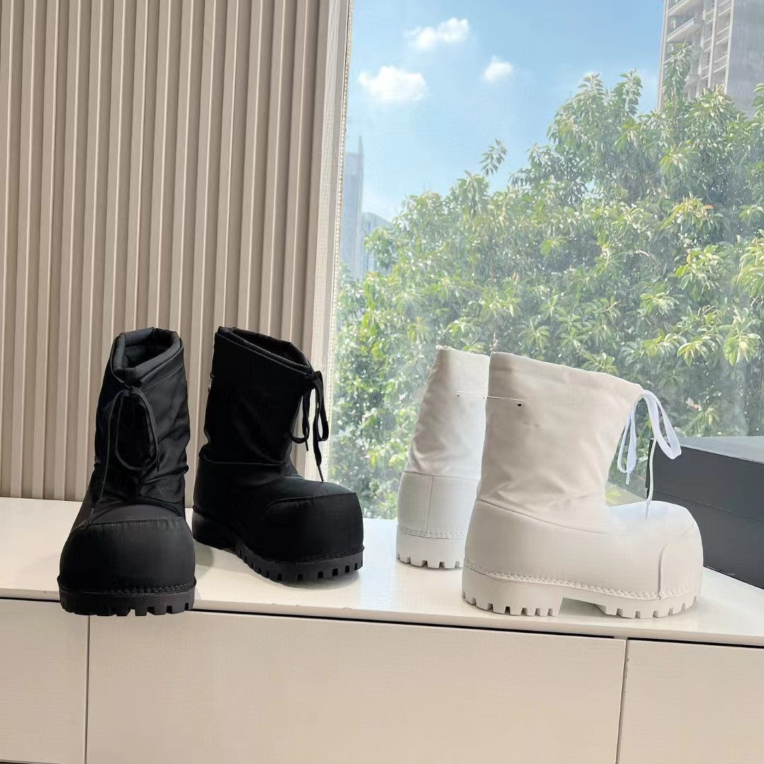 Women's & Men's Big Head Outdoor Thick Bottom Ski Ugly Cute Snow Boots