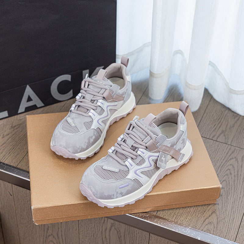 Women's Platform Dad Large Size Lightweight Mesh Women's Casual Shoes